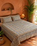 DP-Z29728 Mustard Kalamkari print Bed Cover