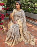 DP-Z02175 Kalamkari Tussar Sari