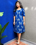 DP-Z02601 Blue Cotton Dress