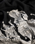 DP-Y13962 Black Kalamkari Saree