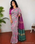 DP-Z01719 Pink Floral Kanchi Sari
