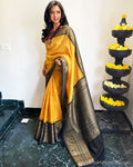 DP-Z05196 Yellow Kanchi saree
