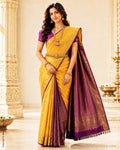 DP-Z04592 Yellow Partly Pallu Kanchi