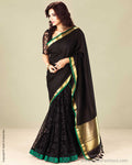 EE-P12429 Black Kanchivaram Saree