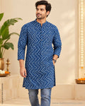 DP-Z05754  Indigo Blue Men's Kurtha