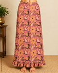 PT-W11727 Pink Ajrakh print Petticoat
