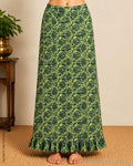 PT-S49282 Green Ajrakh print Petticoat