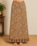 PT-Y05738 Yellow Kalamkari Petticoat