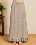 PT-Y14788 Grey Block print Petticoat