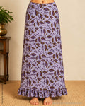 PT-X01077 Lilac Ajrakh print Petticoat