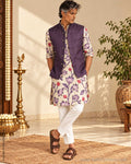 DP-Z19928 Purple Tussar Bundi