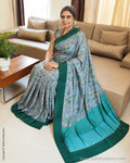 DP-Y15213 Floral Tussar Sari