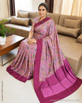 DP-Y15215 Floral Tussar Sari