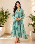 DP-Z07289 Blue Organza Dress