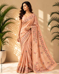 DP-Z06632 Embroidery Tussar Saree