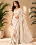 DP-Z06628 Embroidery Tussar Saree
