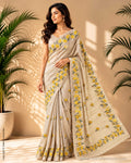 DP-Z06623 Embroidery Tussar Saree
