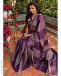 DP-Z00198 Brown Gold Organza sari