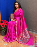 DP-Y14614 Pink Rawsilk Saree