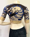 BL-R14839 Black kalamkari Blouse