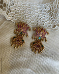 AJ-Z01496 Statement Lotus Earring