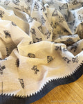 DP-Z01712 Cream Black Kantha cotton Sari