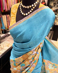 DP-Y11088 Tussar Cutwork Sari