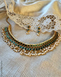 AJ-Z02280 Green Kundan Necklace set