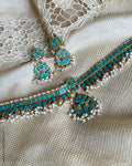 AS-Y02688 Silver Necklace and Earring Set