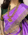DP-Y12580 Lilac Kanjeevaram Saree