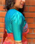 BL-Z017291 Block printed Kanchi Blouse