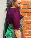 BL-X01985 Plum Velvet Blouse