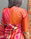 BL-Z023231 Orange Kanchi Blouse