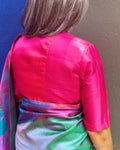 BL-Y15305 Pink Thread Kanchi Blouse