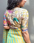 BL-Z011681 Tussar Kalamkari Blouse