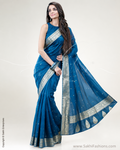 DP-Z02728 Blue Kora Saree