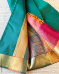 DP-Z04493 Green Partly Pallu Kanchi