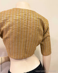 BL-Z00837 Silver gold Tissue Blouse