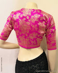 BL-Z00841 Pink Banarsi Blouse
