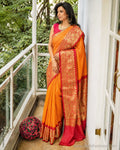 DP-Y15460 Bandhini Orange Saree
