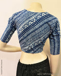 BL-Y15167 Blue Cotton Blouse