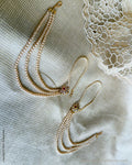 AG-Z05130 Pearls Earring & Matal Set