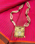 AS-Z11828 Silver Gold Necklace