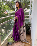 EE-Z05027 Kalamkari Tussar Saree