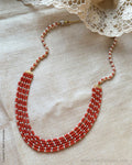 AG-Z05125 Coral Pearls Necklace