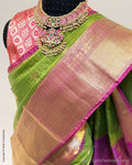 DP-Z04041 Green Banarsi Saree