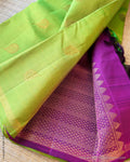 DP-Z05570 Green Purple Partly Pallu Kanchi