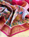 EE-X07930 Kanchi Kalamkari Sari