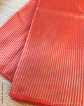 DP-Z06503 Orange Faux Silk Saree