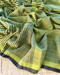 DP-Z06332 Green cotton Gamcha saree